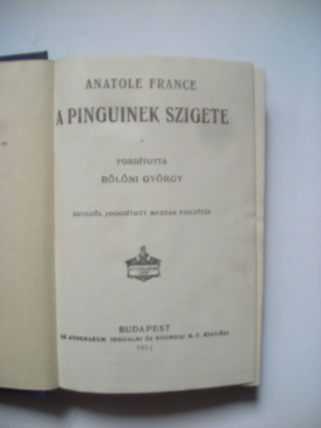 Anatole France: A pinguinek szigete