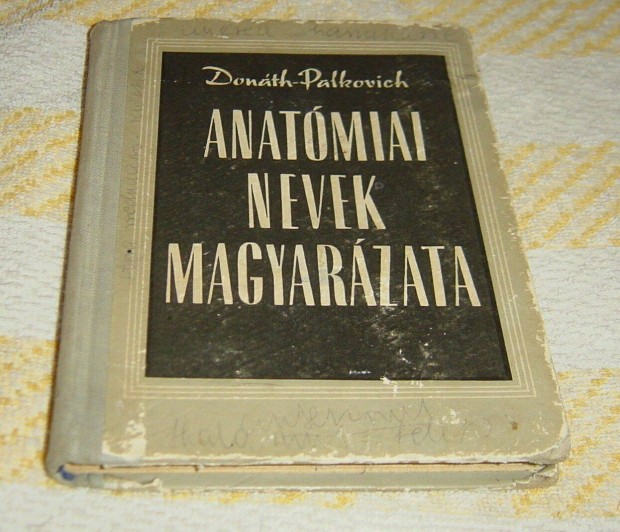 Anatmiai nevek magyarzata (kiads 50-es vek )