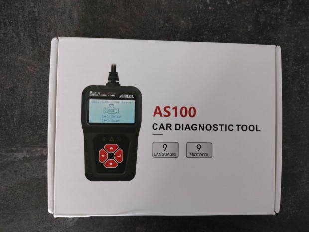 Ancel AS100 OBD2 autódiagnosztika hibakód olvasó és törlő szkenner új
