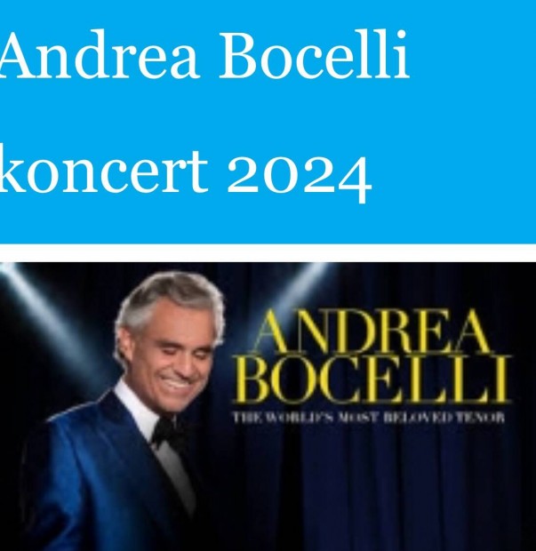 Andrea Bocelli koncert jegyek