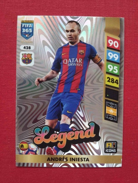 Andres Iniesta (Barcelona) FIFA 365 2025 Icon Legend focis krtya