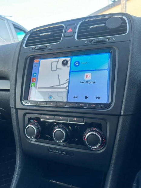 Android 2DIN fejegysg, carplay, 9", 32/2, VW, Skoda, Seat