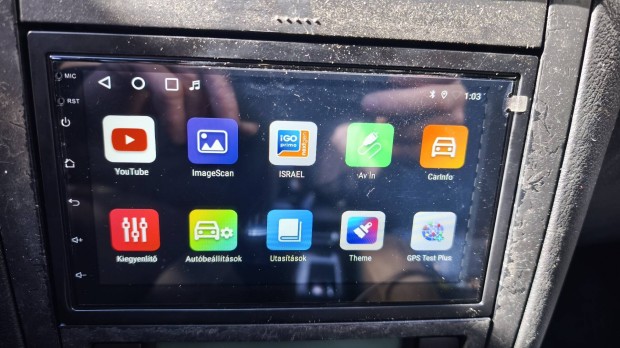 Android 2 DIN, autos multimédia player,7", érintőképernyős