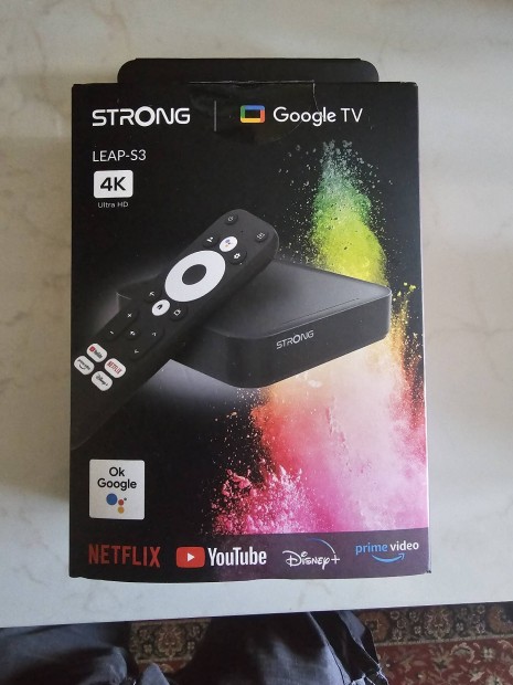 Android 4K TV okost Strong Leap-S3 dobozban!