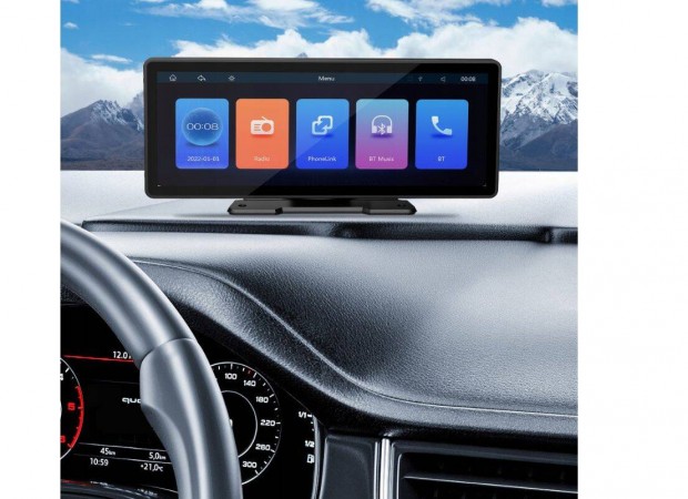 Android Auto, Apple Carplay, Mirrorlink autós kilyelző, tolató kamera