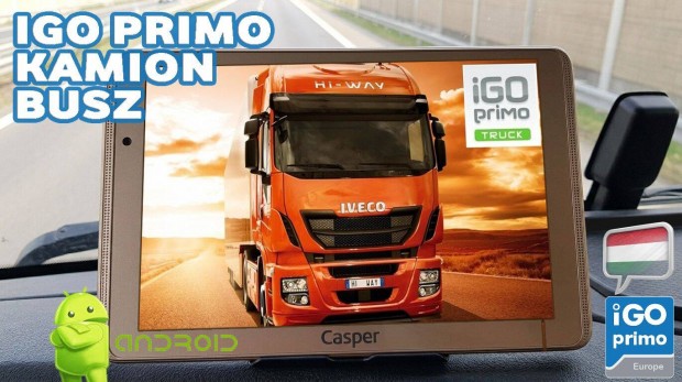 Androidos Kamion-Busz-TGK igo Primo 7" tablet navig�ci� Fulleu