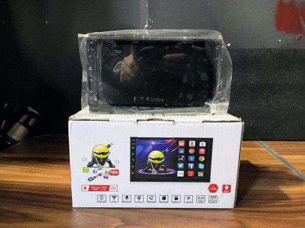 Androidos érintős fejegység 7" új bontott dobozos, gps, Mirro Link, 1