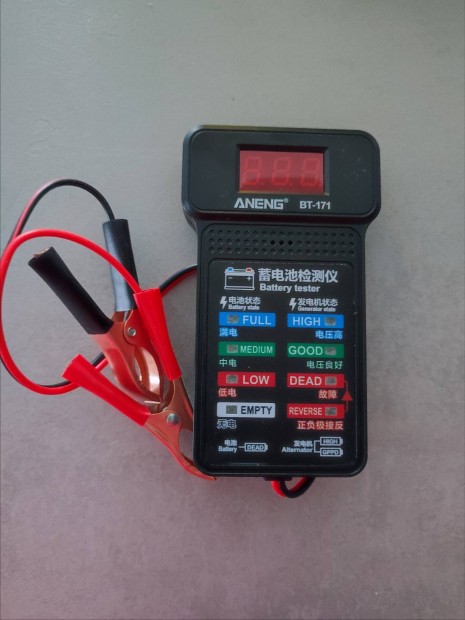 Aneng BT-171 Akkumultor teszter 12V LCD Digitlis kijelzvel j 