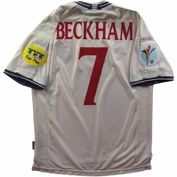 Anglia 1999-2001 Umbro hazai David Beckham foci mez L-es