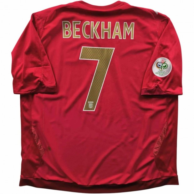 Anglia 2006-08 Umbro vendg David Beckham foci mez 3XL-es