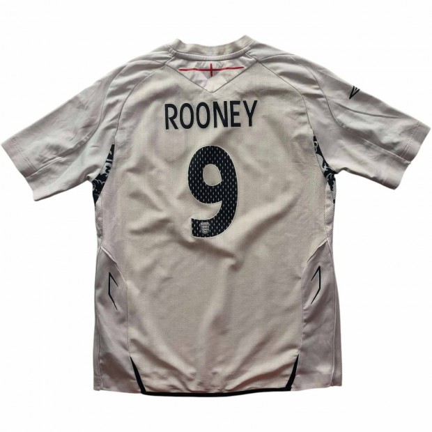 Anglia 2007-09 Umbro hazai Wayne Rooney foci mez gyerek M-es