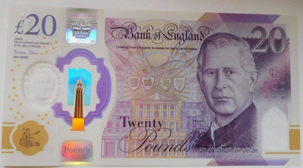 Anglia 20 pounds 2024 UNC Polimer