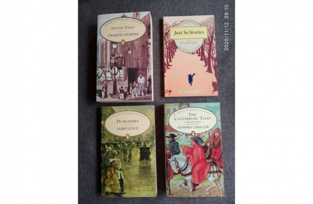 Angol Klasszikusok Angolul Dickens,Jame Joyce,Shakespeare. Olvasatlan