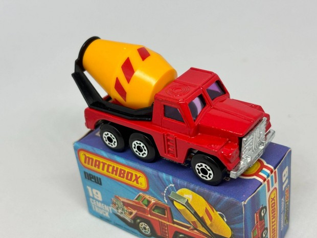 Angol Superfast Matchbox - Cement truck, ritka lila ablakkal!!