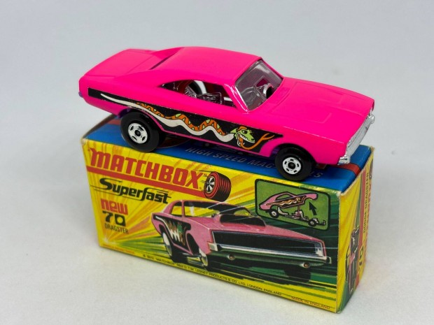 Angol Superfast Matchbox - Dodge dragster (ritka lila alj)