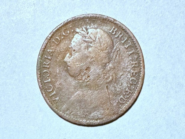 Angol Viktória farthing 1886 brit fitying érme