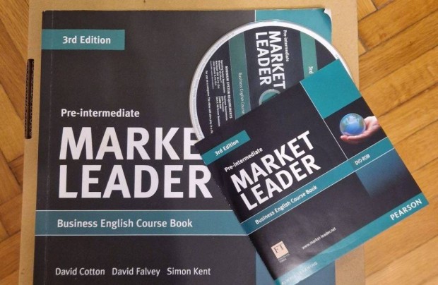 Angol nyelvknyv: Market Leader, pre intermediate CD- vel