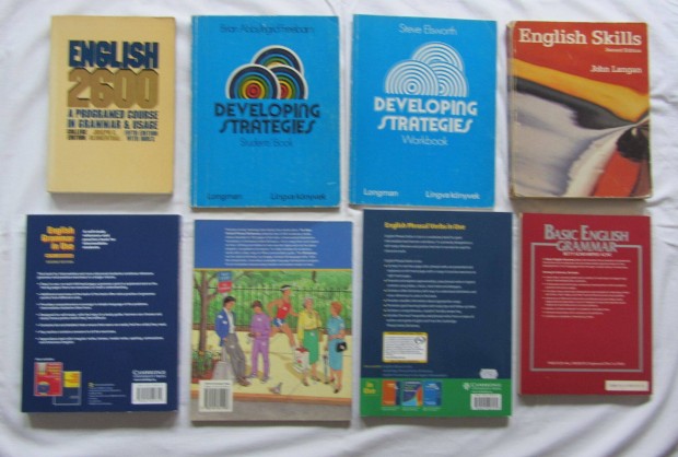 Angol nyelvkönyvek, 12 db