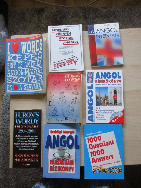 Angol nyelvkönyvek, könyvcsomag - 400Ft/db