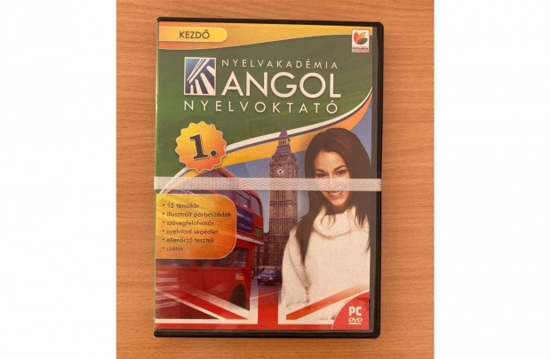 Angol nyelvoktat 1. dvd kezdknek (j, bontatlan csomagolsban)