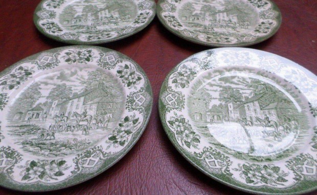 Angol porcelán tányér 4 db újszerű