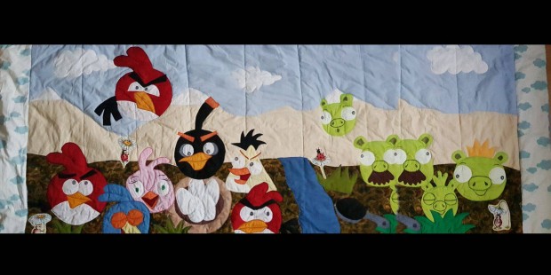 Angry Birds falvédő 200x80 cm