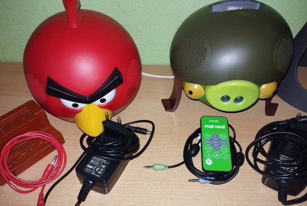 Angry Birds hangszr, hangfal, 2db,