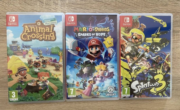 Animal Crossing, Splatoon 3, Mario + Rabbids Sparks of Hope