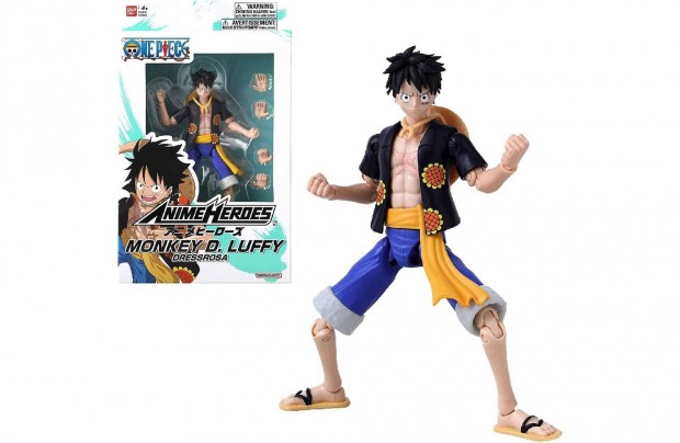 Anime Heroes Monkey D. Luffy Dressrosa figura Bandai