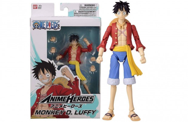 Anime Heroes One Piece Monkey D. Luffy figura 17 cm Bandai