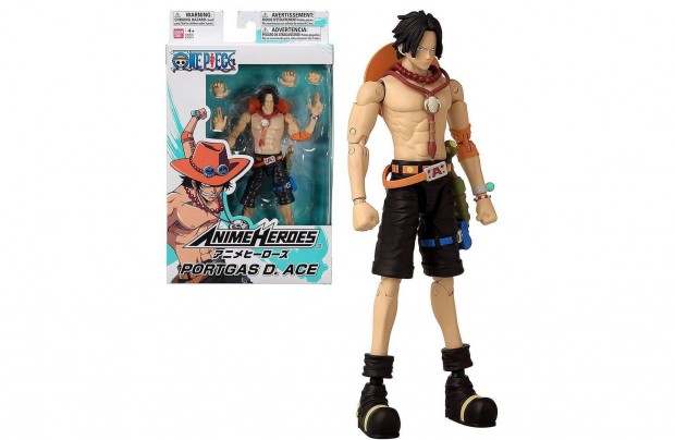 Anime Heroes One Piece Portgas D. Ace figura 17 cm Bandai