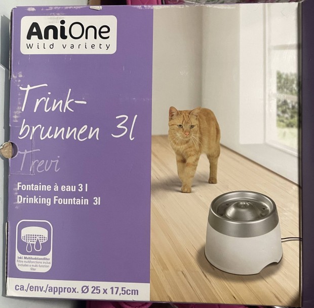 Anione Trevi ivókút itató kút macskáknak