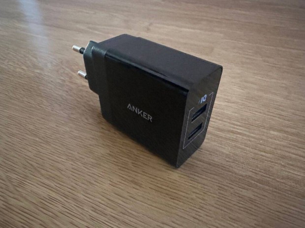 Anker 24W 2.4A 2-port USB Wall Charger fali hlzati tlt adapter