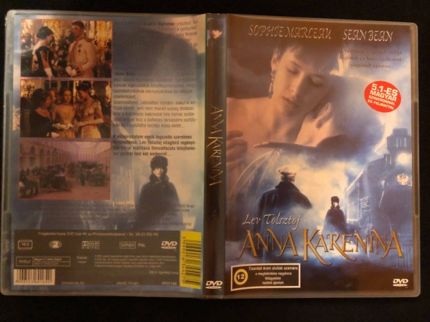 Anna Karenina (karcmentes, Sophie Marceau, Lev Tolsztoj) DVD