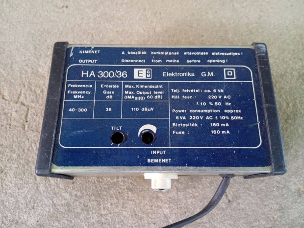 Antenna jel erősítő HA 300/36 Elektronika G.M