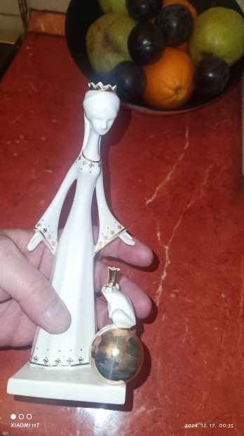 Antik Aquincumi porcelán Királylány békakirályfi. Gyönyörű ritkább