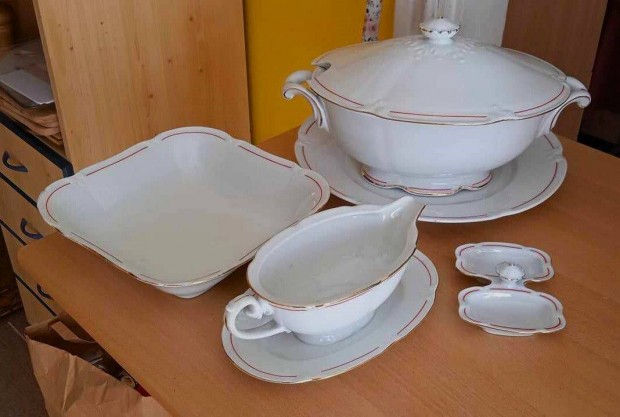 Antik Drasché csodás, elegáns porcelán tálalók