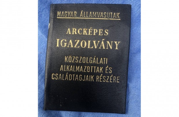 Antik Magyar llamvasutak igazolvny 1500 Ft