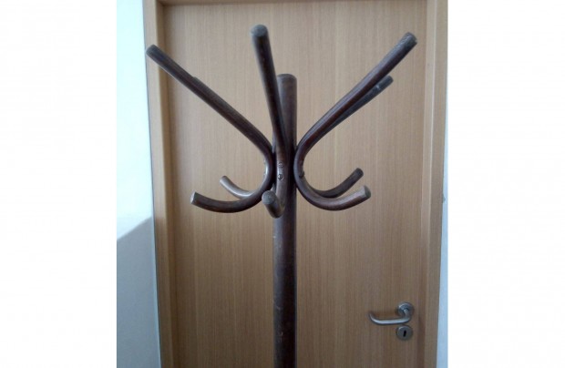 Antik Thonet fogas, eredeti álló fafogas