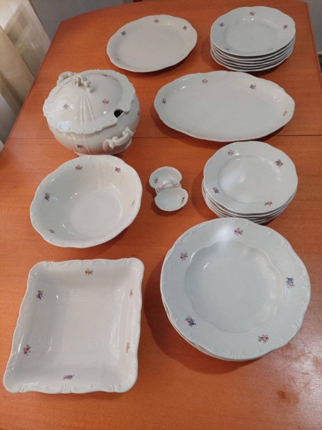 Antik Zsolnay porcelán étkészlet ritka, az 1900-as évek elejéről