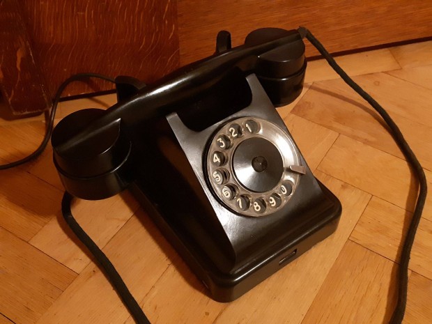 Antik bakelit trcss telefon retr