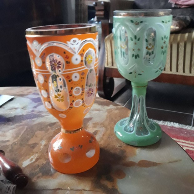 Antik biedermeier pohár