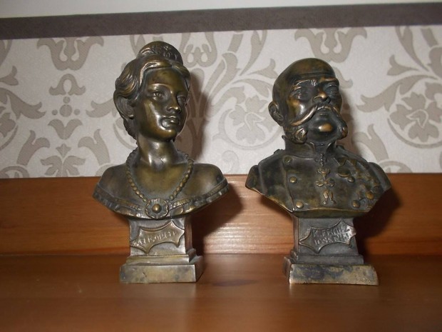 Antik bronz szobor pr:Sissi s Ferenc Jzsef