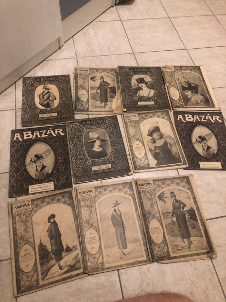 Antik divatlapok rádió stb újság