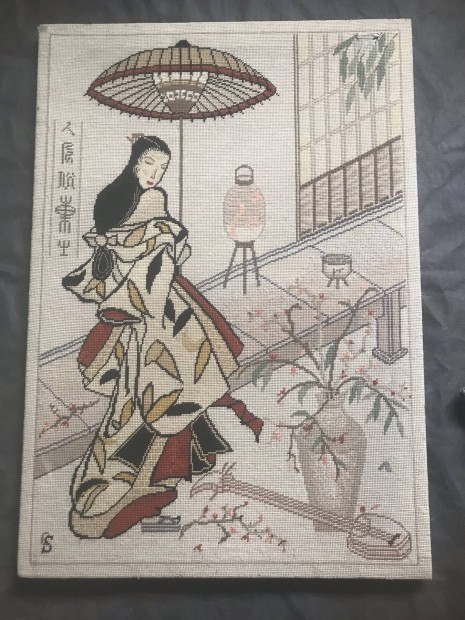 Antik gyapjú Gobelin 80x100 cm