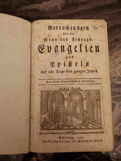 Antik knyv : Betrachtungen ber die Evangelien (1787)