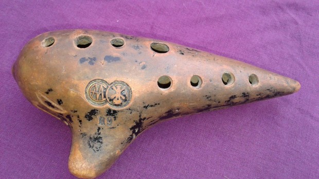 Antik okarina hangszer gyjtknek, nagyon rgi, szp hangzs