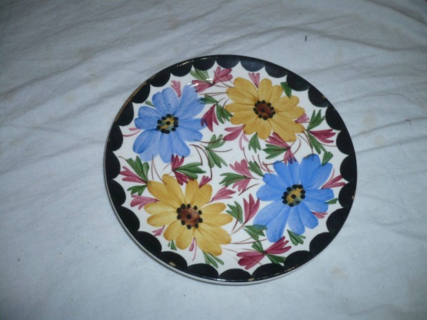 Antik porcelán fajansz városlőd fali tányér