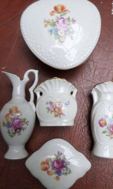 Antik porceln vza bonbonier gyjtemny Lippelsdorf