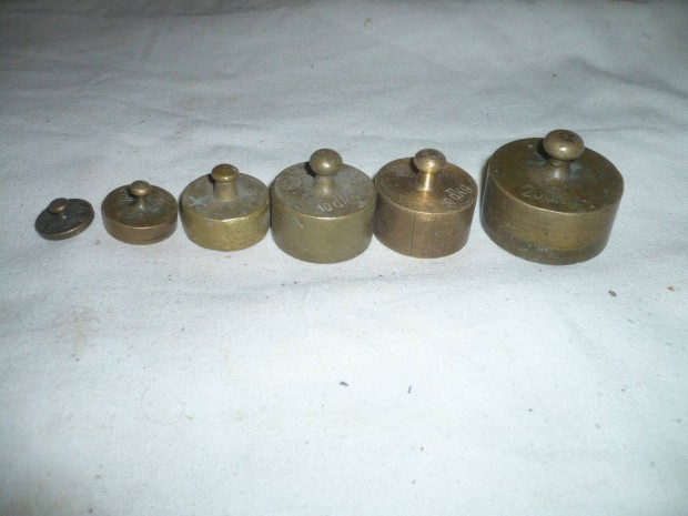 Antik rz mrlegslyok 20dkg -5g